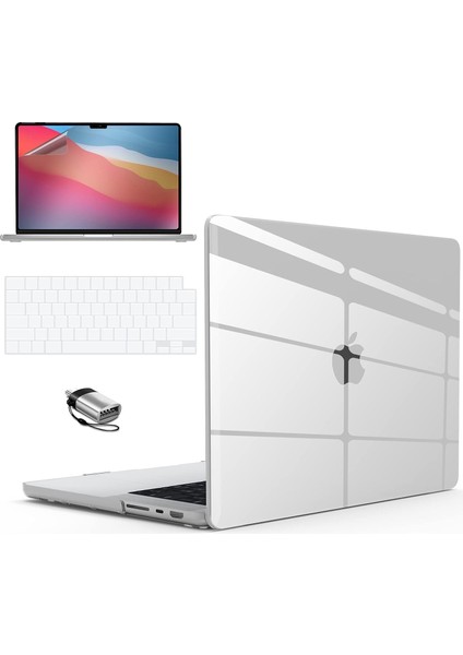 MacBook Pro 14 Inç Kılıf 2023 2022 2021 M2 A2779 M1 A2442 Pro/max ile Uyumlu, Sert Kabuklu Kılıf ve Klavye Kapağı ve Ekran Koruyucusu ve Mac Pro 14 Touch Id Içi (Yurt Dışından)