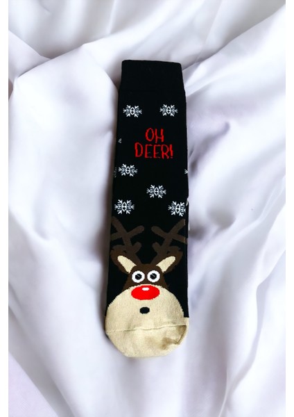 Unisex Yeni Yıl Yılbaşı Temalı 1 Çift Soket Çorap Seti fiyatları