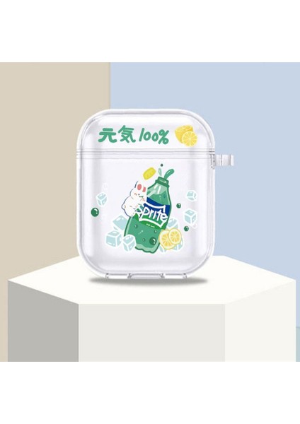Airpods1 / 2 Karikatür Kulaklık Kapağı ve Apple Kulaklık Koruyucu Kapağı (Sprite) Için Uygundur (Yurt Dışından)
