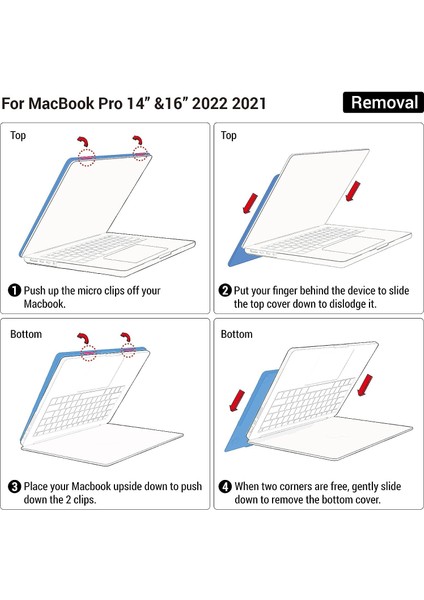 MacBook Pro 14 Inç Kılıf 2023 2022 2021 M2 A2779 M1 A2442 Pro/max ile Uyumlu, Sert Kabuklu Kılıf ve Klavye Kapağı ve Ekran Koruyucusu ve Mac Pro 14 Touch Id Içi (Yurt Dışından) fırsatları