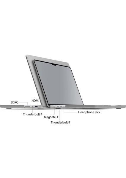 MacBook Pro 14 Inç Kılıf 2023 2022 2021 M2 A2779 M1 A2442 Pro/max ile Uyumlu, Sert Kılıf ve Klavye Kapak ve Ekran Koruyucu ve Mac Pro 14 Touch Id Için Type-C, F (Yurt Dışından)