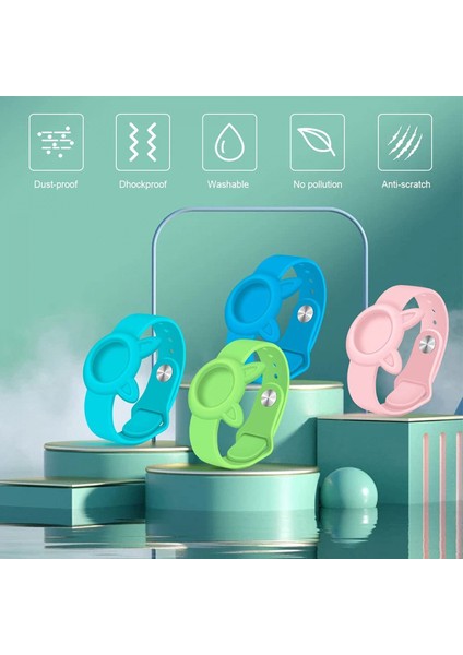 Avekı Airtag Bileklik Çocuklar Için 4 Paket Silikon Kılıf, Airtag Watch Band Için Kedi Kulak Şeklinde, Yürümeye Başlayan Çocuk Gizli Yaşlı Yeşil Için Anti-Kayıp Gps Takip Bilekliği (Yurt Dışından) modelleri