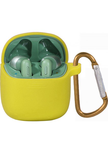 Jbl Tune 225 TWS/220TWS Için Silikon Kılıf Anti-Kayıp Darbeye Dayanıklı Koruyucu Kılıf Kapak Jbl Tune 225 TWS/220TWS ile Uyumlu (Sarı) (Yurt Dışından)