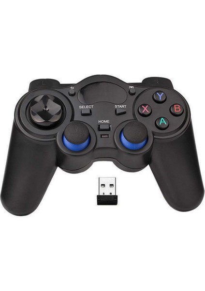 Pc/dizüstü Bilgisayar (Windows Xp/7/8/10) ve Ps3, Android ve Steam Için USB Kablosuz Oyun Kumandası Gamepad - [siyah] (Siyah) (Yurt Dışından)