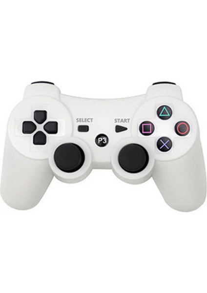 Ps3 Için Kablolu Uzaktan Kumanda Kolu Gamepad Uyumlu Çift Titreşimli Oyun Kumanda Kolu Denetleyicisi (Beyaz, 2021, Yeni) (Yurt Dışından)