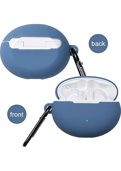 Freebuds 4i ile Uyumlu Kulaklık Kabuğu Silikon Taşıma Çantası, Kancalı Taşınabilir Çizik Kapağı (Mavi) (Yurt Dışından) modelleri