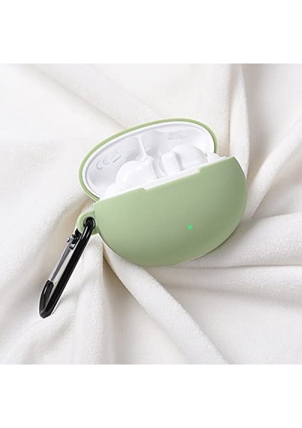 Freebuds 4i ile Uyumlu Kulaklık Kabuğu Silikon Taşıma Çantası, Kancalı Taşınabilir Çizik Kapağı (Yeşil) (Yurt Dışından) fiyatları