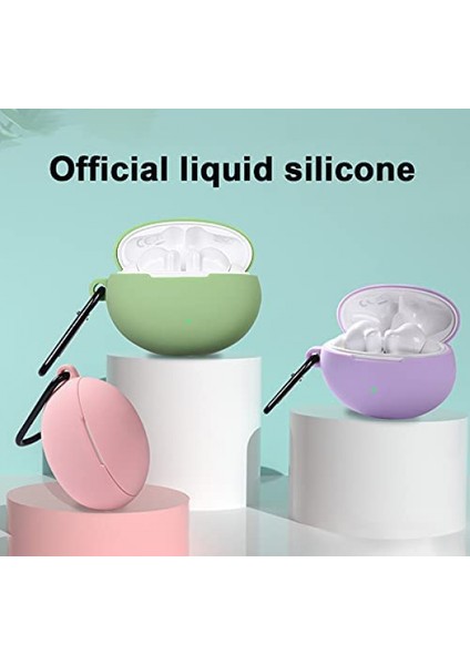 Freebuds 4i ile Uyumlu Kulaklık Kabuğu Silikon Taşıma Çantası, Kancalı Taşınabilir Çizik Kapağı (Yeşil) (Yurt Dışından) fırsatları