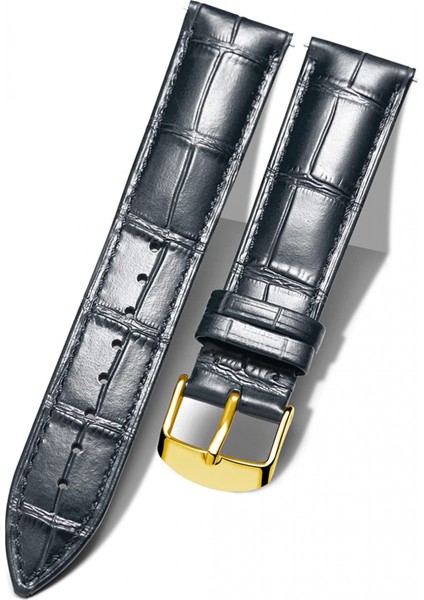 Avekı Hakiki Deri Yedek Saat Bandı Erkekler Kadınlar Için Çok Renkli Su Geçirmez, G-Siyah (12MM) (Yurt Dışından)