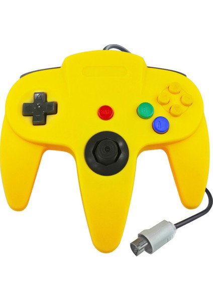 N64 Oyunları Için Retro USB Denetleyicisi, N64 Klasik USB Denetleyicisi Gamepad Joystick, N64 Sistemi Için Oyun Denetleyicisi Raspberry Pi/windows/mac/linux-Sarı (Yurt Dışından)