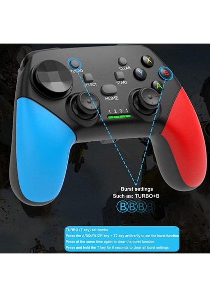 Mobil Oyun Denetleyicisi, Gamepad Denetleyicisi Yüksek Uyumluluk, Android Için Gamepad Denetleyicisi, Mobil Oyun Denetleyicisi Mobil Versiyonu (Yurt Dışından)
