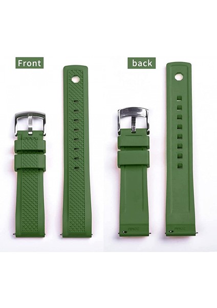 Avekı Saat Kordonları 22MM Paslanmaz Çelik Toka Hızlı Bırakma Floro Kauçuk Saat Kayışı Erkekler Için, Nane (Yurt Dışından) fırsatları