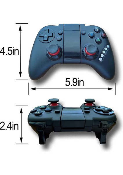 Kablosuz Oyun Joystick Denetleyicisi, 2.4ghz Oyun Joystick Denetleyicisi Gamepad Uzaktan Android Ios Telefonlar ve Tabletler ile Uyumlu, Ps3, Pc Windows Xp/7/8/10 (Yurt Dışından)