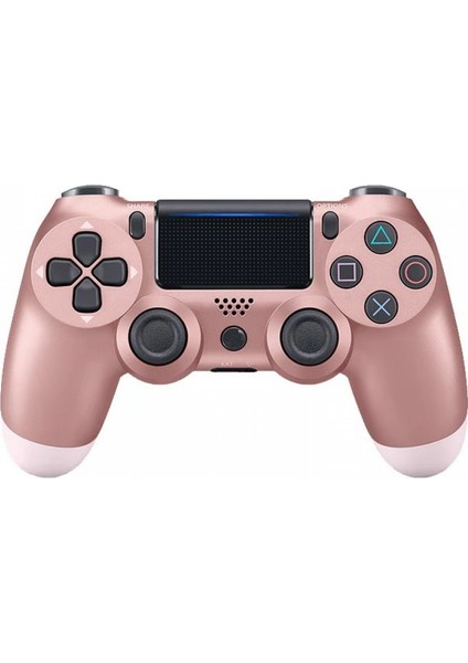 Ps4 Için Kablosuz Kumanda, Playstation 4 Oyun Konsolu Için Gamepad Uzaktan Kumanda Çubuğu, Şarj Edilebilir Pil, Çift Titreşimli Tutma Yeri (Gül Altın) (Yurt Dışından)