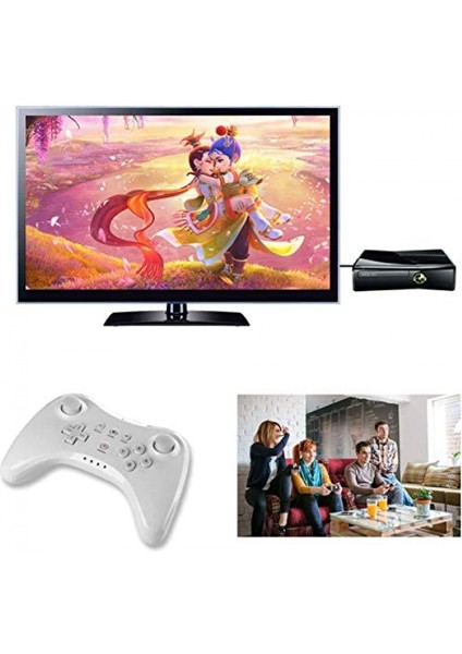 Wii U Için Pro Denetleyici, Nintendo Wii U Için Kablosuz Denetleyici Gamepad Çift Analog Oyun Uzaktan Kumanda Çubuğu (Beyaz) (Yurt Dışından) fırsatları