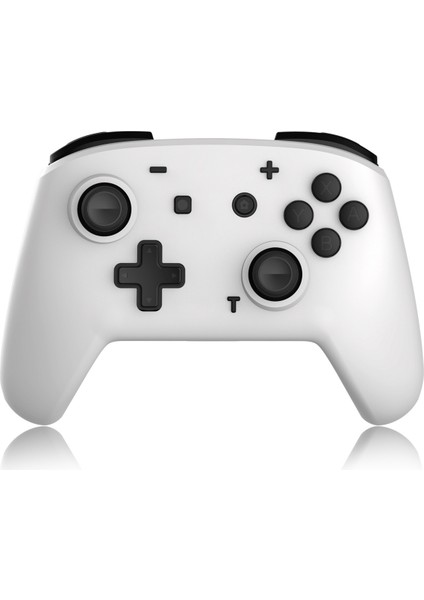 Nintendo Switch/switch Lite Için Switch Pro Denetleyici, Hareket Titreşimi Turbo Hız Fonksiyonu ve Gyro Ekseni ile Momen Kablosuz Denetleyici Gamepad (Beyaz) (Yurt Dışından)