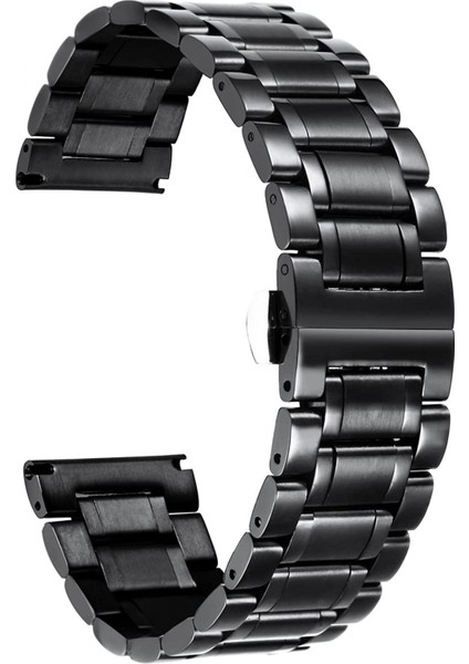 Düz ve Paslanmaz Çelik Saat Kordonları Kavisli Uç 5 Renk (Altın, Şerit, Siyah, Rose Altın, Altın-Gümüş Iki Ton) Boyut (14MM) Sevgililer Günü Hediyeleri (Yurt Dışından)