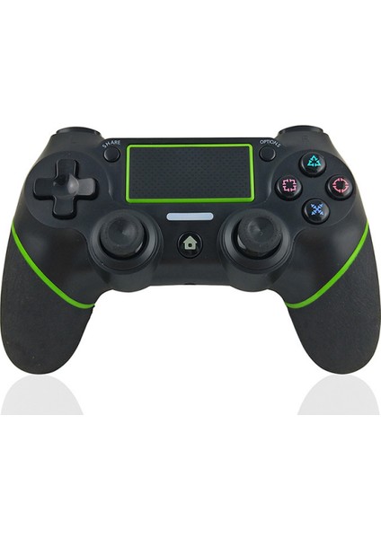 Dokunmatik Yüzey Titreşimli Kablosuz Bt Oyun Gamepad 6 Eksenli Tutma Işlevi Ps4 Ana Bilgisayarıyla Uyumlu Ergonomik Gamepad Siyah Yeşil (Yurt Dışından)