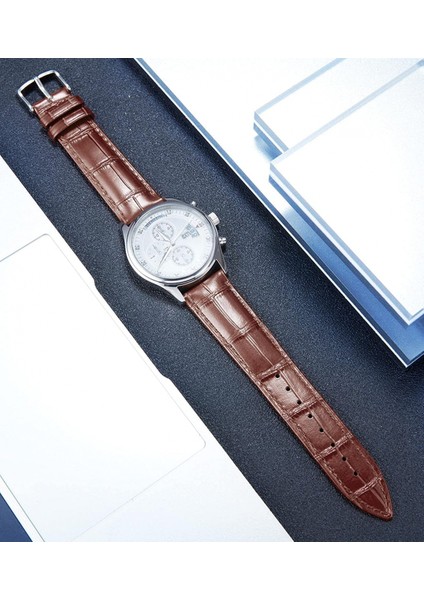 Avekı Hakiki Deri Yedek Saat Bandı Erkekler Kadınlar Için Çok Renkli Su Geçirmez, Kahverengi (14MM) (Yurt Dışından) modelleri