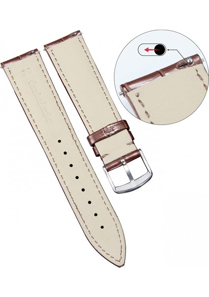 Avekı Hakiki Deri Yedek Saat Bandı Erkekler Kadınlar Için Çok Renkli Su Geçirmez, Kahverengi (14MM) (Yurt Dışından) fırsatları