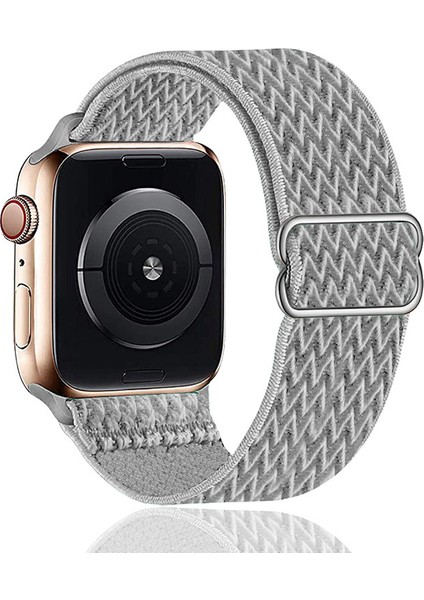 Apple Watch Band 42MM 44MM 45MM ile Uyumlu Saat Kordonları, Iwatch Serisi 7/6/5/4/3/2/1 Se Için Esnek Naylon Solo Döngü Bandı, Kadın Erkek Için Ayarlanabilir Elastik Kayış (Yurt Dışından)