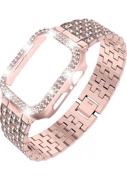 Avekı Kılıf Serisi ile Uyumlu Apple Watch Band Iwatch6/5/4/3/2/1, Bling Tam Elmas Taklidi Kadın Kız Takı Saat Bandı Için Şık Kristal Yedek Ayarlanabilir Bant, Rosepink (40MM) (Yurt Dışından) fiyatları
