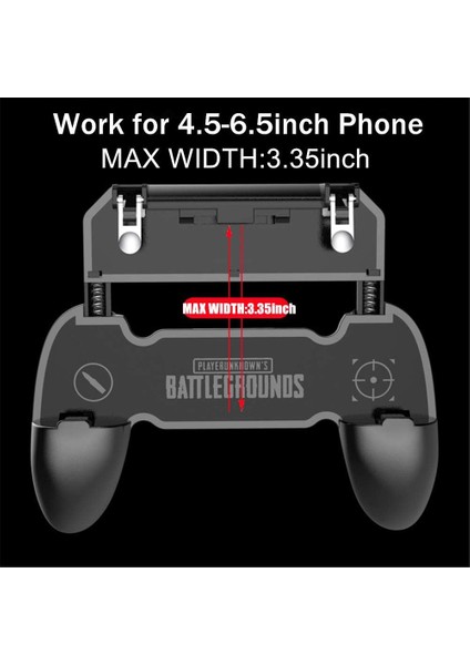 Pubg Mobil Denetleyicisi Için Mobil Oyun Denetleyicisi L1R1 Mobil Oyun Tetik Joystick Gamepad Için 4-6.5 "ios ve Android Telefon (W10 Güncellemesi) (Yurt Dışından)