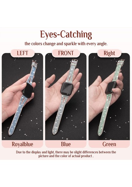 Apple Watch Bantları Için Bling Ince Bant Için 41MM 40MM 38MM Serisi 7 Se 6 5 4 3 2 1, Iwatch Tüm Serilerle Uyumlu Kadın Silikon Parıltılı Kayış Aksesuarları (41MM/40MM/38MM, Yeşil) (Yurt Dışından) fiyatları