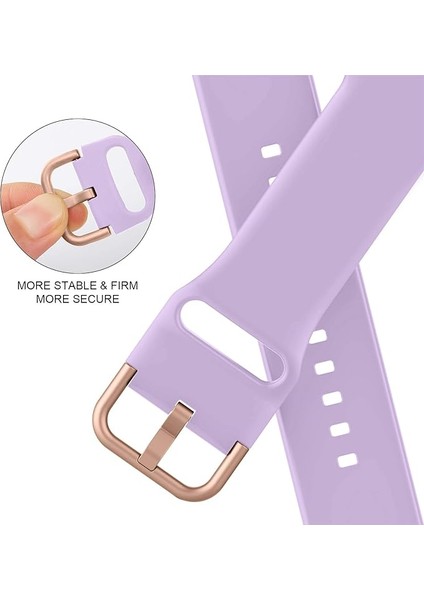 Apple Saat Kayışı Yumuşak Silikon Spor Bileklik Yedek Kayışı, Tüm Iwatch Serisine Uygundur (Lavanta 38/40/41MM) (Yurt Dışından) fırsatları