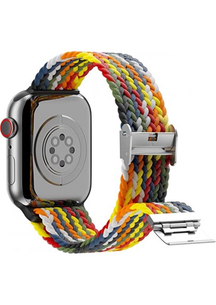 Apple Watch Band Için Örgülü Döngü Için 42MM 44MM 45MM Kadın/erkek, Iwatch Bantları Serisi Için Solace Elastics Streç Naylon Spor Kayış Bileklik Serisi 7 6 5 4 3 2 1 Se (Siyah) (Yurt Dışından) fiyatları