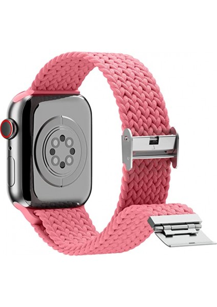 Apple Watch Band Için Örgülü Döngü Için 42MM 44MM 45MM Kadın/erkek, Iwatch Bantları Serisi Için Solace Elastics Streç Naylon Spor Kayış Bileklik Serisi 7 6 5 4 3 2 1 Se (Pembe) (Yurt Dışından) fiyatları