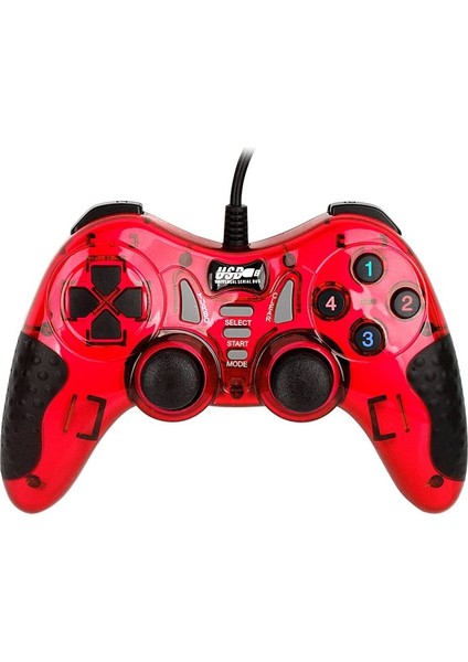 Yeni Oyun Uzaktan Kumanda Kolu Gamepad Pc Kablolu Denetleyici, Android/pc/set Üstü Kutu/atari Oyun KONSOLU/360/PS3 Evrensel (Kırmızı 2021) (Yurt Dışından)