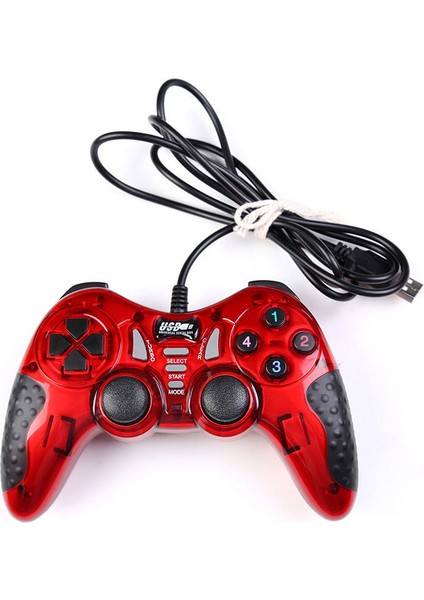 Yeni Oyun Uzaktan Kumanda Kolu Gamepad Pc Kablolu Denetleyici, Android/pc/set Üstü Kutu/atari Oyun KONSOLU/360/PS3 Evrensel (Kırmızı 2021) (Yurt Dışından)