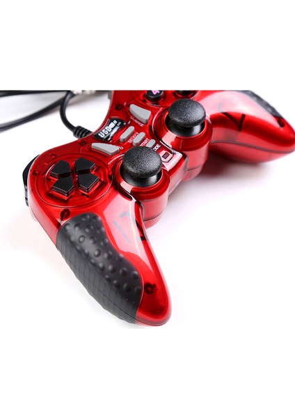 Yeni Oyun Uzaktan Kumanda Kolu Gamepad Pc Kablolu Denetleyici, Android/pc/set Üstü Kutu/atari Oyun KONSOLU/360/PS3 Evrensel (Kırmızı 2021) (Yurt Dışından)
