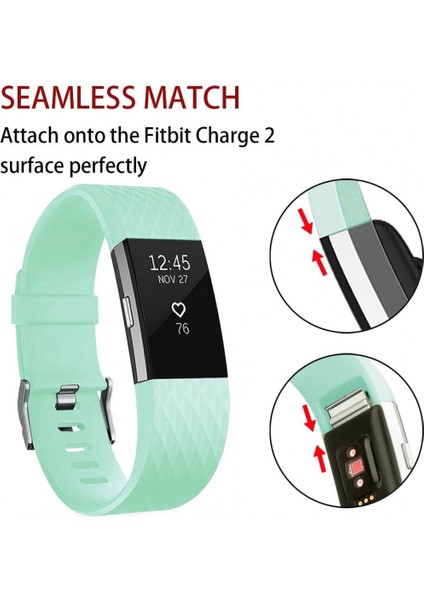Akıllı Saat, Fitbit Charge 2 ile Uyumlu Bileklik Değiştirme Kayışı, Klasik ve Özel Ayarlanabilir Spor Bileklikler (Teal-S) (Yurt Dışından) fiyatları