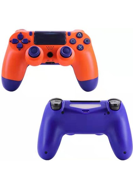 Ps4 Için Kablosuz Kumanda, Playstation 4 Oyun Konsolu Için Gamepad Uzaktan Kumanda Çubuğu, Şarj Edilebilir Pil, Çift Titreşimli Tutma Kolu (Turuncu) (Yurt Dışından)