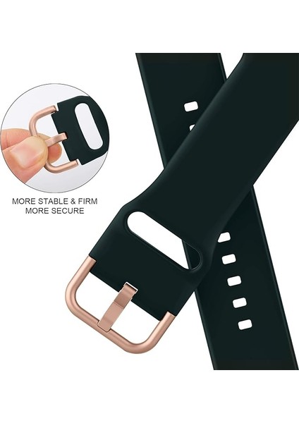 Apple Saat Kayışı Yumuşak Silikon Spor Bileklik Yedek Kayışı, Tüm Iwatch Serisine Uygundur (Koyu Yeşil 42/44/45MM) (Yurt Dışından)