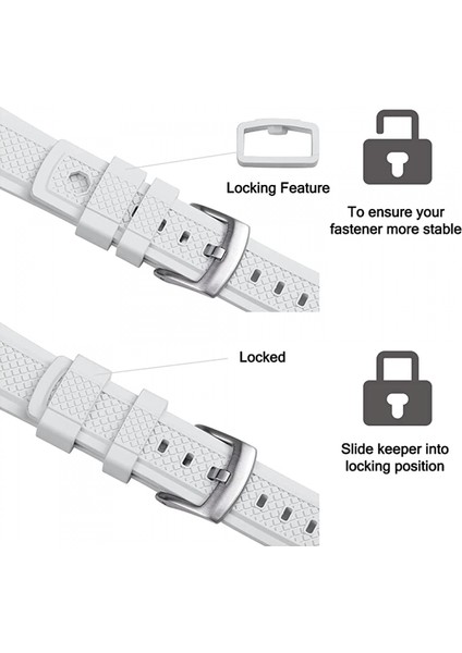 Avekı Saat Kordonları 22MM Paslanmaz Çelik Toka Hızlı Bırakma Floro Kauçuk Saat Kayışı Erkekler Için, Şarap Kırmızı (Yurt Dışından) fırsatları