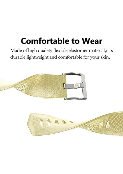 Akıllı Saat, Fitbit Charge 2 ile Uyumlu Bileklik Değiştirme Kayışı, Klasik ve Özel Ayarlanabilir Spor Bileklikler(Metal-Gold-L) (Yurt Dışından) fiyatları