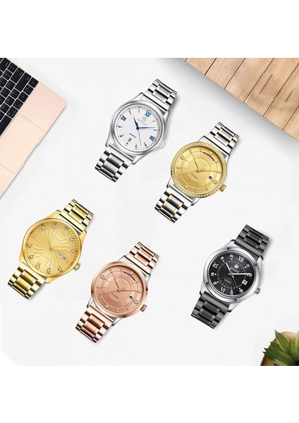 Düz ve Paslanmaz Çelik Saat Kordonları Kavisli Uç 5 Renk (Altın, Şerit, Siyah, Rose Altın, Altın-Gümüş Iki Ton) Boyut (23MM) Sevgililer Günü Hediyeleri (Yurt Dışından) fiyatları
