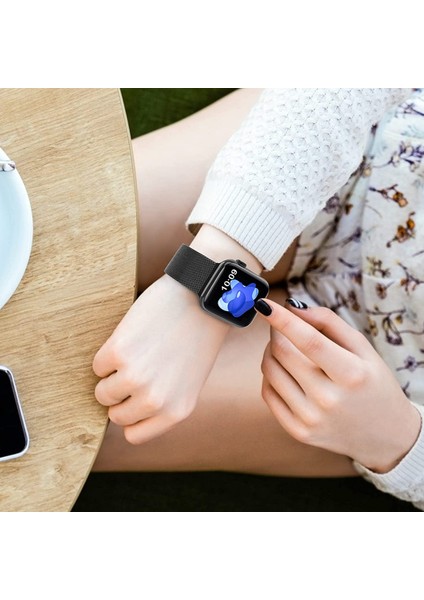 Metal Paslanmaz Çelik Bant Için Apple Watch Bantlarıyla Uyumlu 38MM 40MM 41MM, Döngü Ayarlanabilir Kayış Manyetik Bileklik Iwatch Serisi Için 7 6 5 4 3 2 Se Kadın Erkek (Siyah) (Yurt Dışından) modelleri