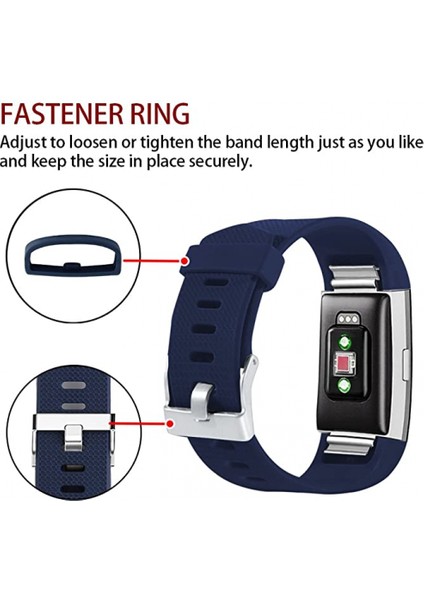 Akıllı Saat, Fitbit Charge 2 ile Uyumlu Bileklik Değiştirme Kayışı, Klasik ve Özel Ayarlanabilir Spor Bileklikler (Lacivert-L) (Yurt Dışından) modelleri