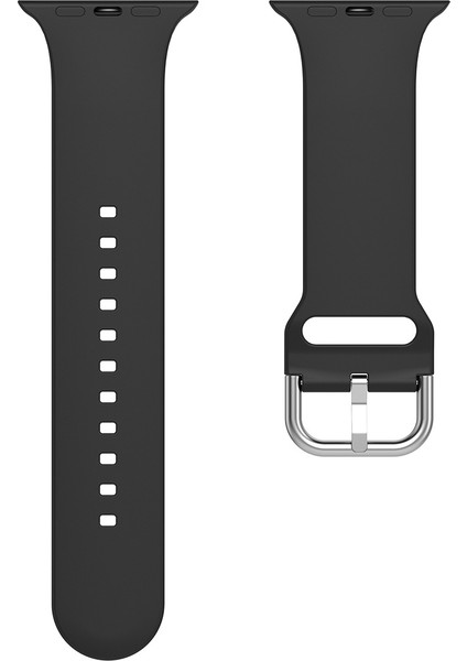 Apple Watch Bantları ile Uyumlu 45MM, Yumuşak Silikon Spor Bileklikler Iwatch Series 7 Için Klasik Tokalı Yedek Kayış Kadın Erkekler Için, Siyah 45MM 2 Paket (Yurt Dışından)