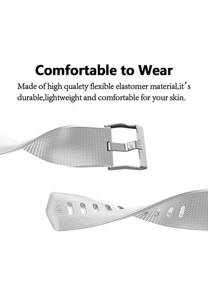 Akıllı Saat, Fitbit Charge 2 ile Uyumlu Bileklik Değiştirme Kayışı, Klasik ve Özel Ayarlanabilir Spor Bileklikler(Metal-Gümüş-L) (Yurt Dışından) modelleri