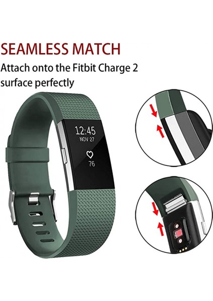 Akıllı Saat, Fitbit Charge 2 ile Uyumlu Bileklik Değiştirme Kayışı, Klasik ve Özel Ayarlanabilir Spor Bileklikler (Olive Green-L) (Yurt Dışından) fiyatları