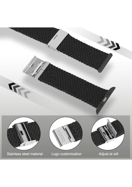 Apple Watch Bantları ile Uyumlu 38MM 40MM 41MM, Gerilebilir Örgülü Solo Döngü Elastik Kadın Erkek Yedek Spor Bileklik, Paslanmaz Çelik Tokalı Mavi Yeşil (Yurt Dışından) fiyatları