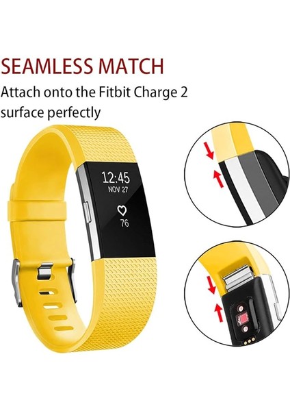 Akıllı Saat, Fitbit Charge 2 ile Uyumlu Bileklik Değiştirme Kayışı, Klasik ve Özel Ayarlanabilir Spor Bileklikler (Limon Sarısı-S) (Yurt Dışından) fiyatları