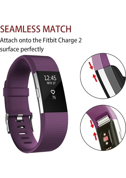 Akıllı Saat, Fitbit Charge 2 ile Uyumlu Bileklik Değiştirme Kayışı, Klasik ve Özel Ayarlanabilir Spor Bileklikler (Plum-S) (Yurt Dışından) fiyatları