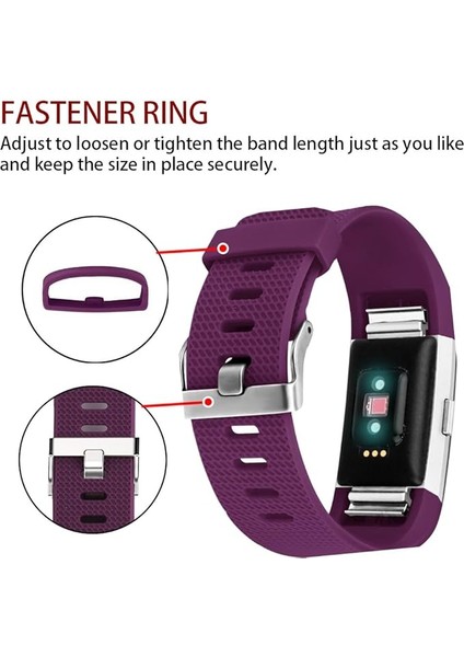 Akıllı Saat, Fitbit Charge 2 ile Uyumlu Bileklik Değiştirme Kayışı, Klasik ve Özel Ayarlanabilir Spor Bileklikler (Plum-S) (Yurt Dışından) modelleri
