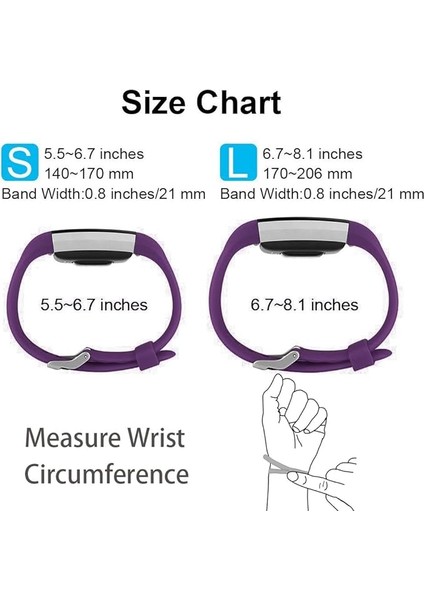 Akıllı Saat, Fitbit Charge 2 ile Uyumlu Bileklik Değiştirme Kayışı, Klasik ve Özel Ayarlanabilir Spor Bileklikler (Plum-S) (Yurt Dışından) fırsatları